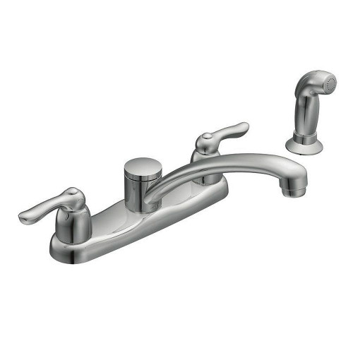 Moen 7907 Double Handle Kitchen Faucet in Chrome