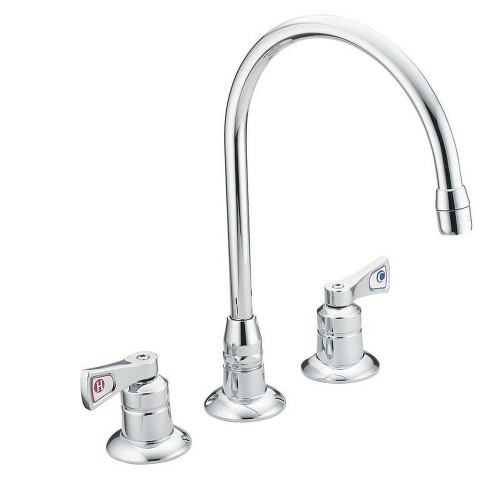Moen 8227 Double Handle Kitchen Faucet in Chrome