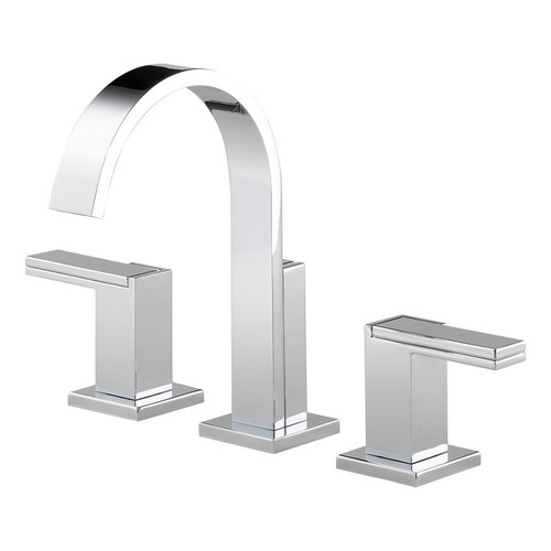 Brizo 65380LF-PCLHP Less Handles Widespread Lavatory Faucet in Polished Chrome