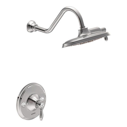 Moen TS32102 Single Handle Posi-Temp Pressure Balanced Multi-Function Shower Trim with Shower Head in Chrome