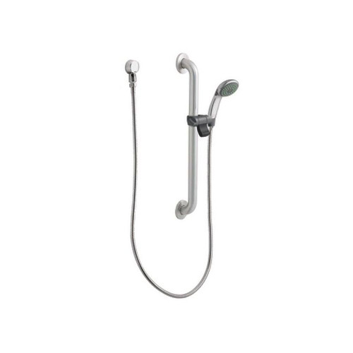 Moen 52124GBM25 Single Function Hand Shower Package with Hose and Slide Bar Included in Chrome/Stainless