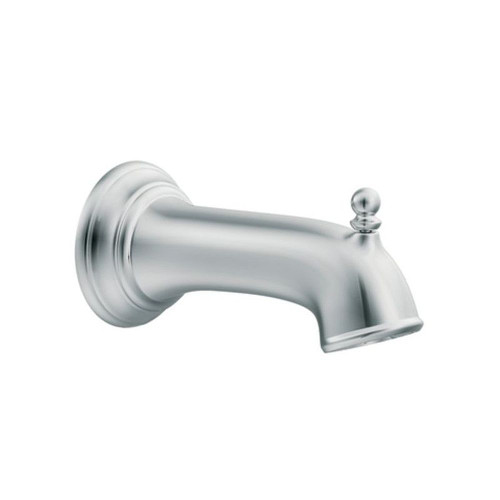 Moen 3857 7-1/4in Tub Spout with 1/2in Slip Fit Connection (With Diverter) in Chrome