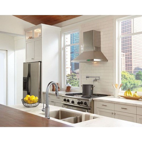 Delta 1165LF-AR Wall Mount Pot Filler Faucet - in Arctic Stainless