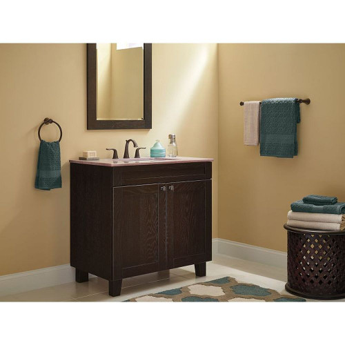 Delta 3538-RBMPU-DST Two Handle Widespread Lavatory - Metal Pop-Up in Venetian Bronze