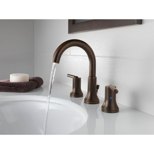Delta 3559-RBMPU-DST Two Handle Widespread Lavatory - Metal Pop-Up in Venetian Bronze