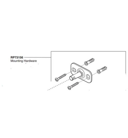 Brizo RP73156 Replacement Mounting Hardware in Polished Chrome