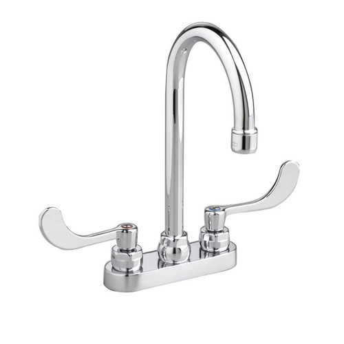 Centerset Lavatory 0.5 GPM Faucet with Wrist Blade Handles in Chrome