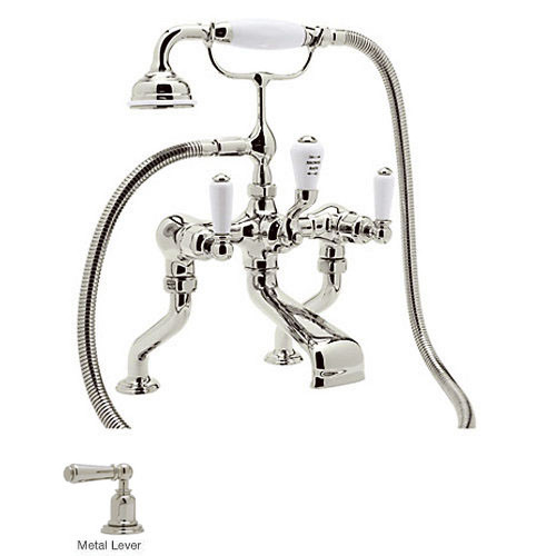 Rohl U.3500L/1-PN Deck Mount Exposed Tub Filler Faucet in Polished Nickel