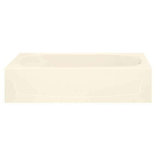 Sterling 71041120-LNR-96 60-in L x 29-in W Oval In Rectangle Skirted Bathtub with Right-Hand Drain in Biscuit