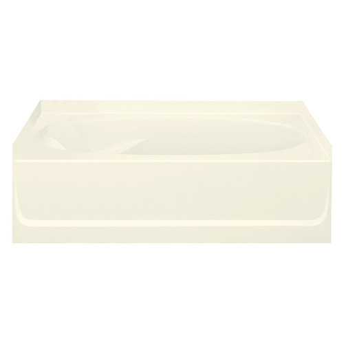 Sterling 71101120-LNR-96 60-in L x 36-in W Oval In Rectangle Skirted Bathtub with Right-Hand Drain in Biscuit