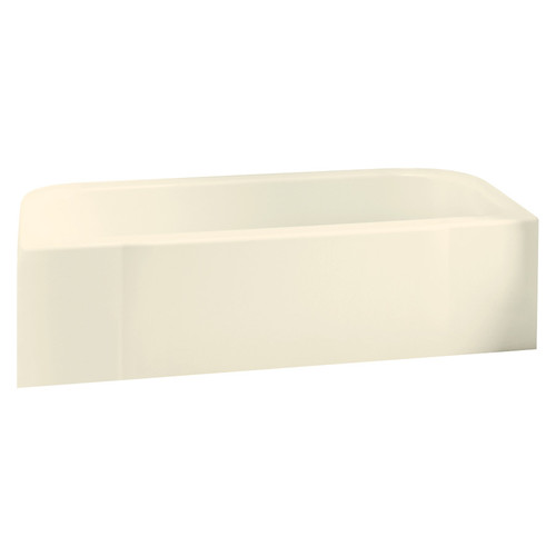 Sterling 71141128-LNR-96 60-in L x 30-in W Rectangular Skirted Bathtub with Right-Hand Drain in Biscuit