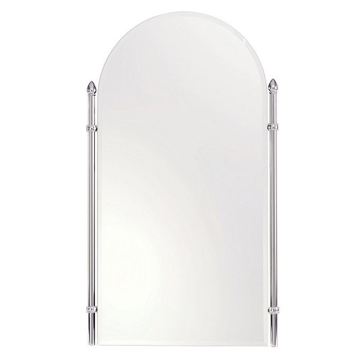 20.4in Arched Mirror in Polished Brass