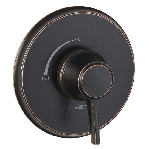 Hansgrohe 15404921 C Pressure Balanced Valve Trim - Less Valve in Rubbed Bronze