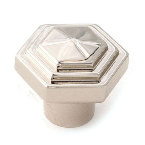 Alno Geometric A1535-PN Knob Transitional 1-1/4-in in Polished Nickel