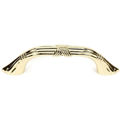 Alno Ribbon & Reed A881-3-PB Pull Traditional in Polished Brass