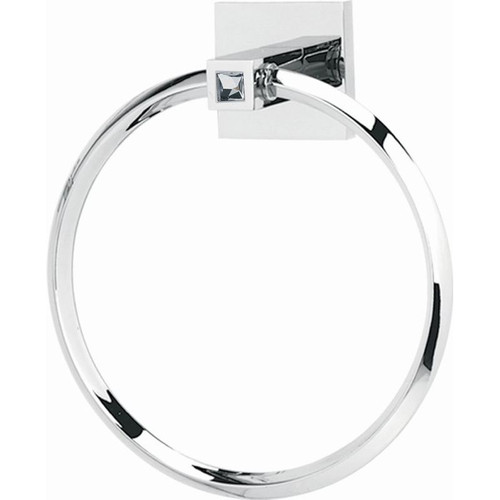 Modern Towel Ring 6-in in Polished Chrome