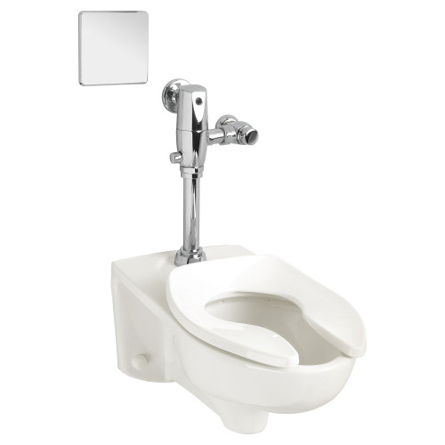 Commercial Elongated Toilet with Everclean in White