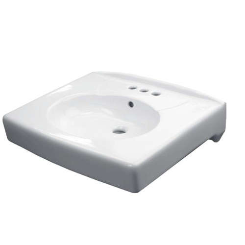 Sloan SS-3805 Lavatory Sink, Wall-Mount, 8-in Centerset