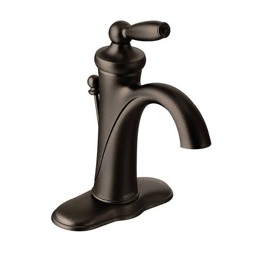 Moen 6600ORB Single Handle Single Hole Bathroom Faucet in Oil Rubbed Bronze