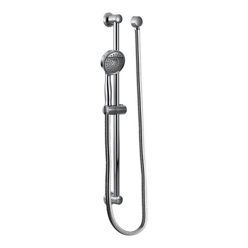 Moen 3668EP Single Function Hand Shower Package with Hose and Slide Bar in Chrome