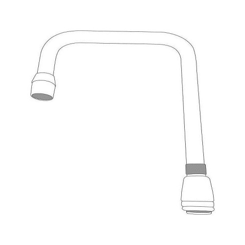 Moen S0003 6in Double Bend Spout in Chrome