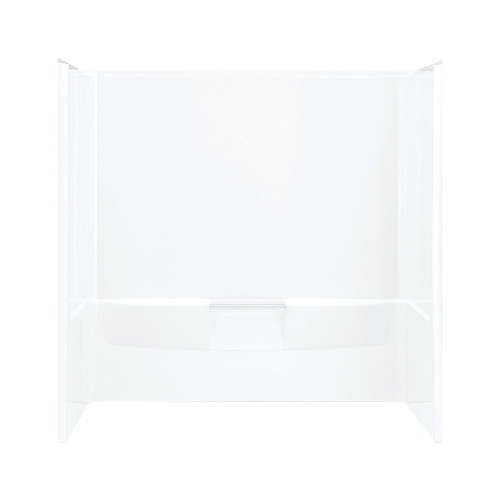 60.25-in x 30-in x 60-in Vikrell Bathtub Wall Surround in White