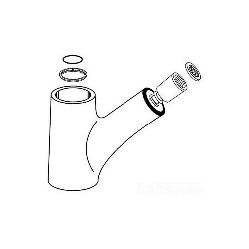 Moen 1931 Spout Receptor Kit in Chrome