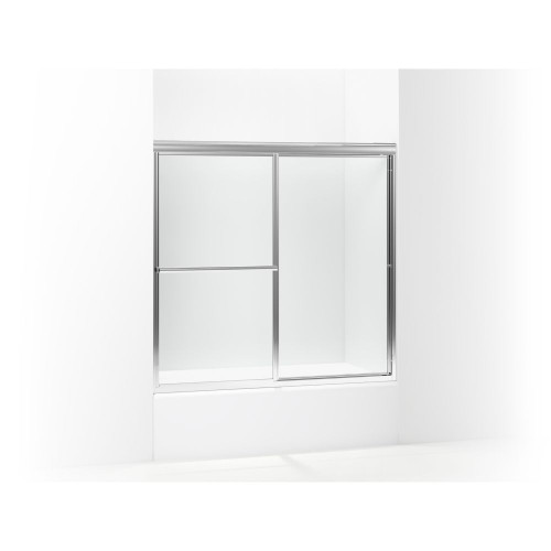 59.38-in x 56.25-in Bathtub Door in Silver
