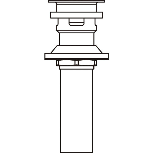 Push Pop-Up Assembly in Brilliance Polished Nickel