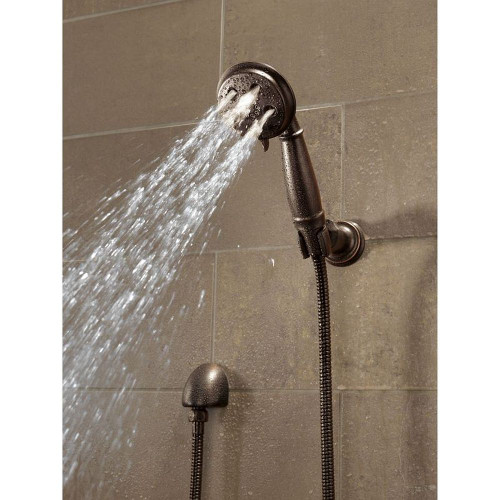 H2Okinetic 3-Setting Adjustable Wall Mount Hand Shower in Venetian Bronze