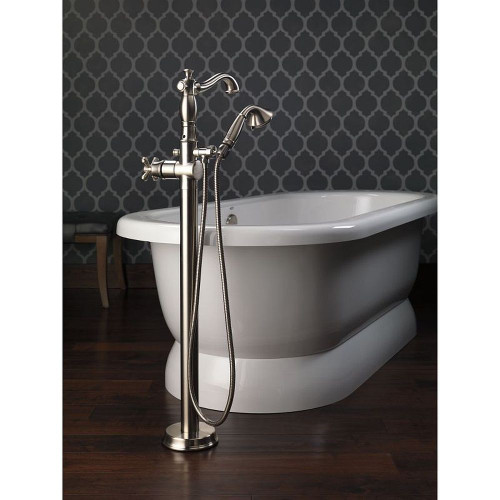 Single Cross Bath Handle Kit in Brilliance Stainless