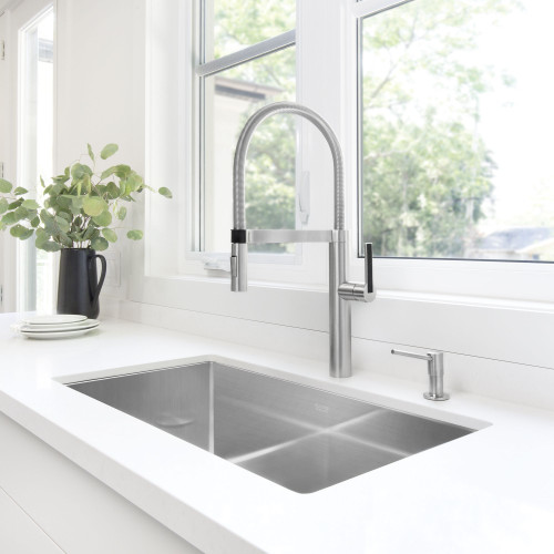 Blanco 515823 18-In X 32-In Single-Basin Undermount Residential Kitchen Sink in Stainless Steel