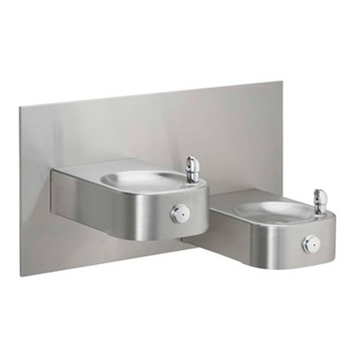Soft Sides Heavy Duty ADA Bi-Level Fountain in Stainless Steel