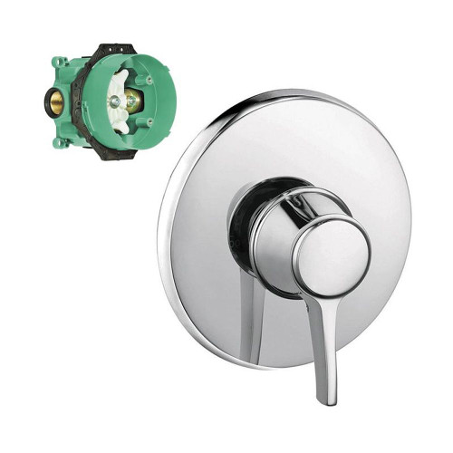 Hansgrohe K15404-01850CR Metris C Pressure Balance Trim with Rough-In in Chrome