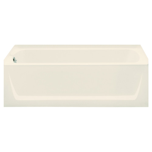 Sterling 71121110-LNR-96 60-in L x 32-in W Rectangular Skirted Bathtub with Left-Hand Drain in Biscuit