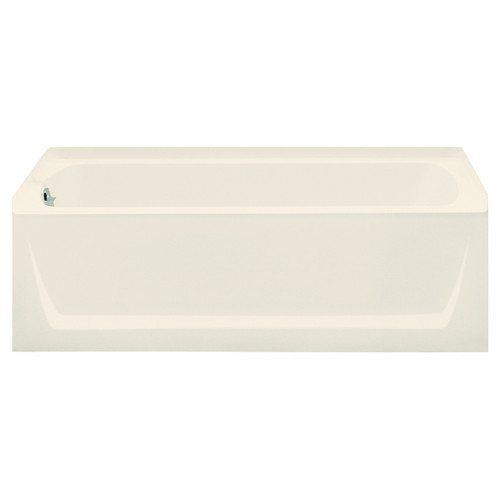 Sterling 71121112-LNR-96 60-in L x 32-in W Rectangular Skirted Bathtub with Left-Hand Drain in Biscuit