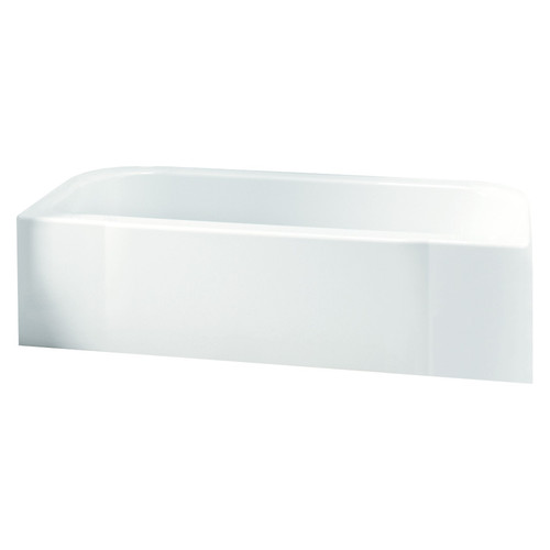 Sterling 71141112-LNR-0 60-in L x 30-in W Rectangular Skirted Bathtub with Left-Hand Drain in White