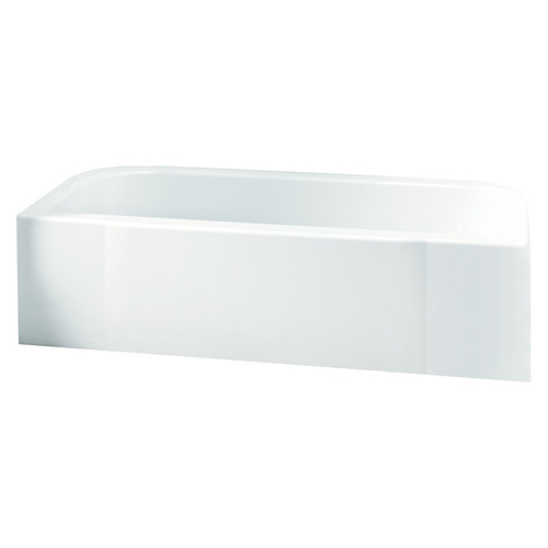 Sterling 71141116-LNR-0 60-in L x 30-in W Rectangular Skirted Bathtub with Left-Hand Drain in White