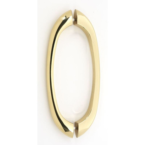 Back-to-Back Pull Modern in Polished Brass