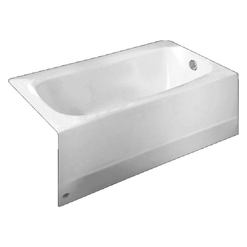 American Standard 2461.002.020 60-in x 32-in Americast Bathing Pool with integral Apron, Tile Flange, and Right Hand Outlet