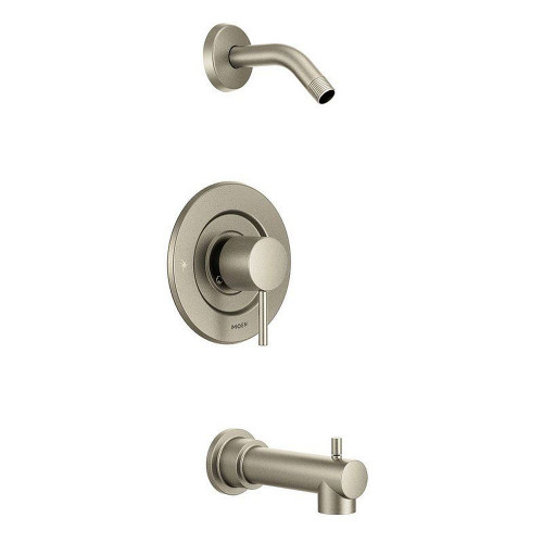 Moen T2193NHBN Bath and Shower Faucet with Posi-Temp Pressure Balanced Trim in Brushed Nickel