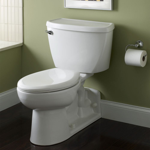 Elongated Pressure Assisted 1.6 GPF Two-Piece Toilet in White