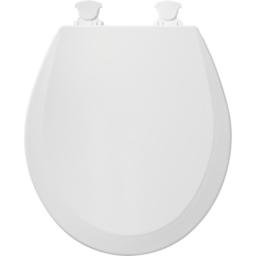 Church 540EC 000 Wood Round Toilet Seat in White