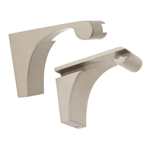 Shelf Brackets Transitional in Satin Nickel