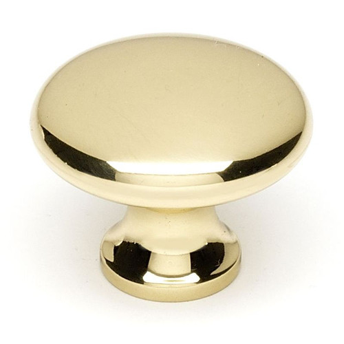 Alno A814-14-PB Knob Traditional 1-1/4-in in Polished Brass