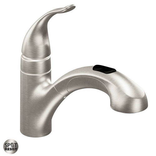 Moen 67315SRS Single Handle Pullout Kitchen Faucet in Spot Resist Stainless