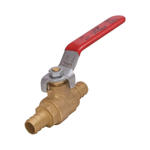 Ball Valve 1" PEX with PEX/Barb End Lead Free 22463LF