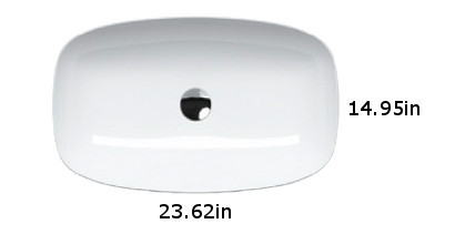 Lux 60 Washbasin in Gloss White