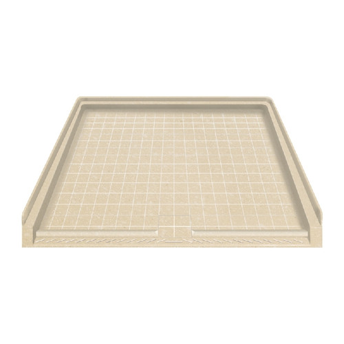 39.5 x 37.75 Solid Surface Barrier Free Shower Base with Trench Drain in Sea Shore