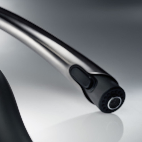 Kitchen Faucet With Pull-Down Spray 1.5 gpm in Anthracite/Stainless